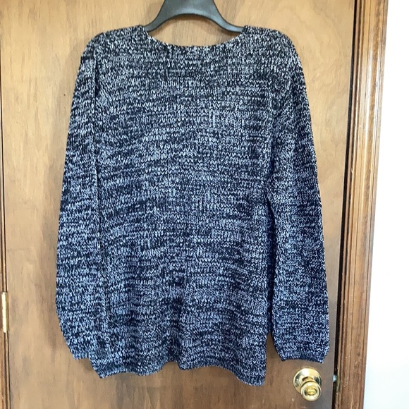 Hasting & Smith v neck pullover sweater black combo 3X - Picture 14 of 14